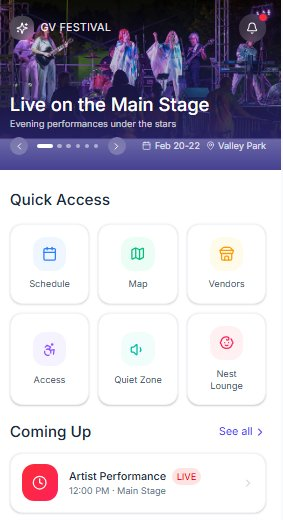 Golden Valley Festival prototype