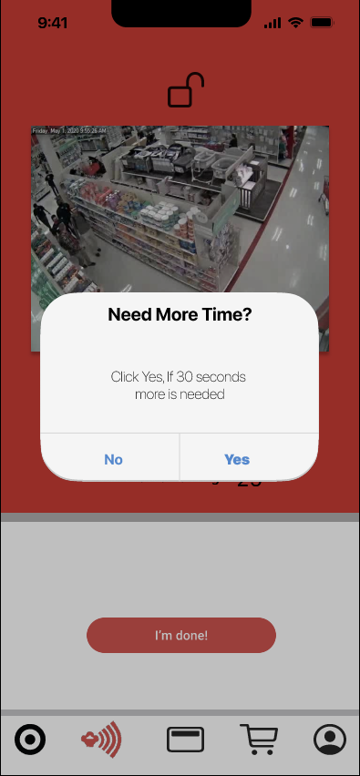 Keyed-Up pop-up screen