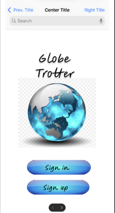 Globe Trotter mobile app