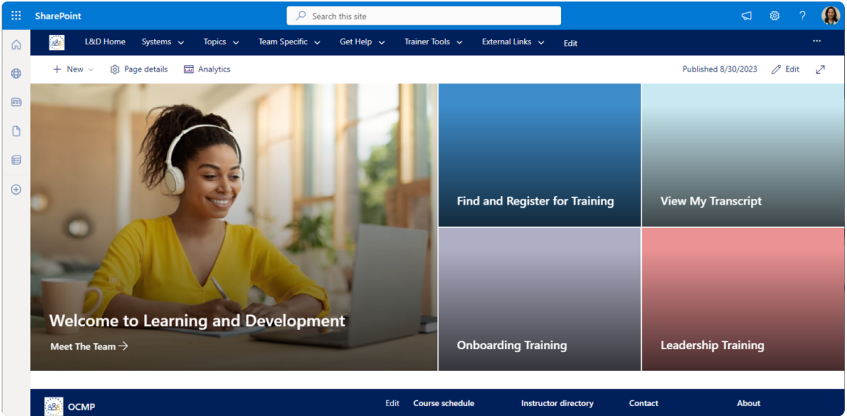 UCare SharePoint after usability test