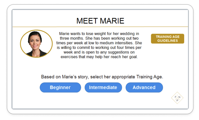 Life Time Fitness Meet Marie persona